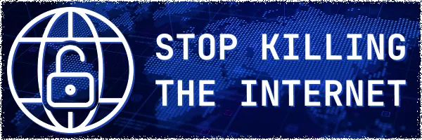 Stop Killing the Internet EU Initiative Logo